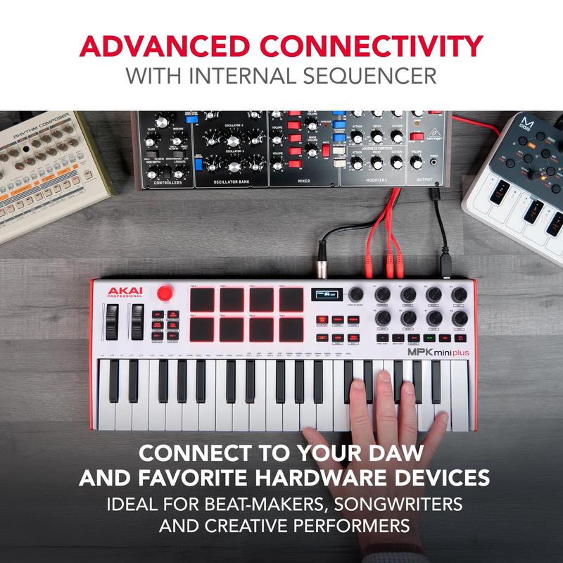 Controlador de teclado USB MIDI Akai Professional MPK Mini Plus